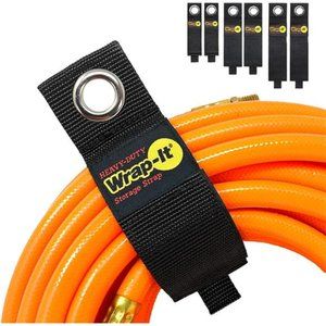 Heavy-Duty Wrap-It Storage Straps (Assorted 6 Pack) | Extension Cord Holder